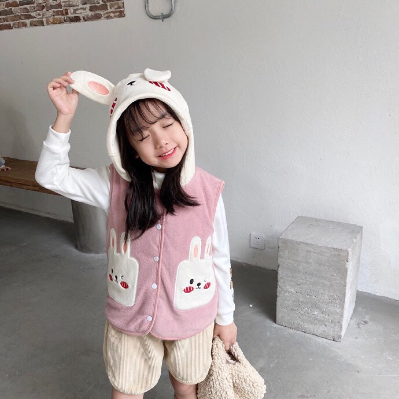 Cute Children Panda Cartoon Vest Jacket