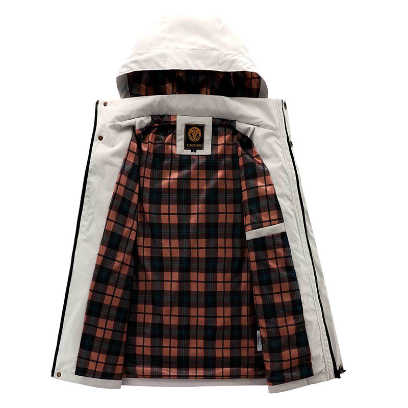 Men's Trench Bomber Outdoor Hooded Jacket