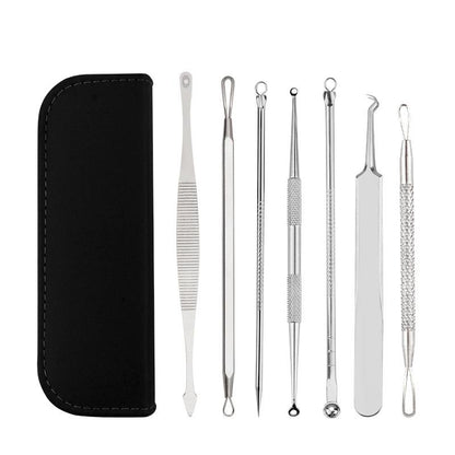 7 Pcs Blackhead Removal Kit Comedone Acne Extractor Tool
