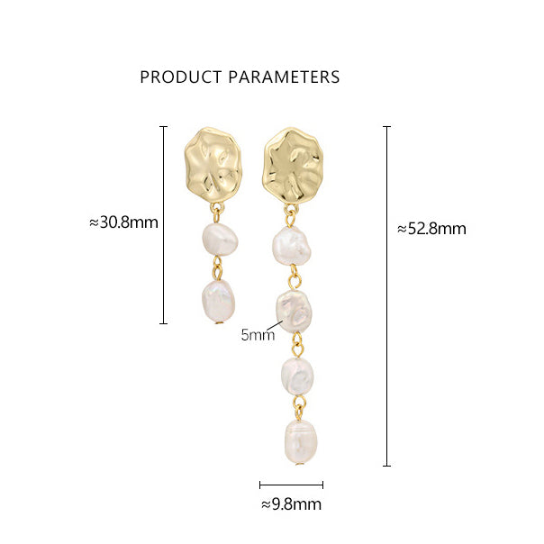925 Silver Freshwater Pearl Earrings