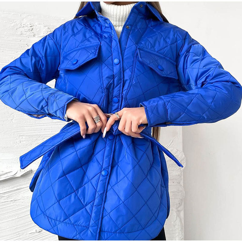 Winter Casual Lace-Up Cardigan Jacket For Women
