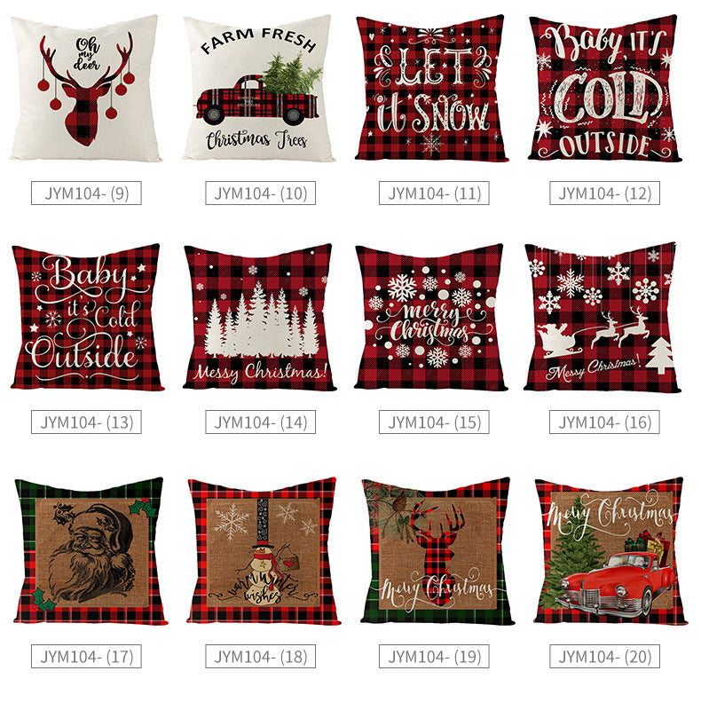 Christmas Pattern Printing Pillowcase