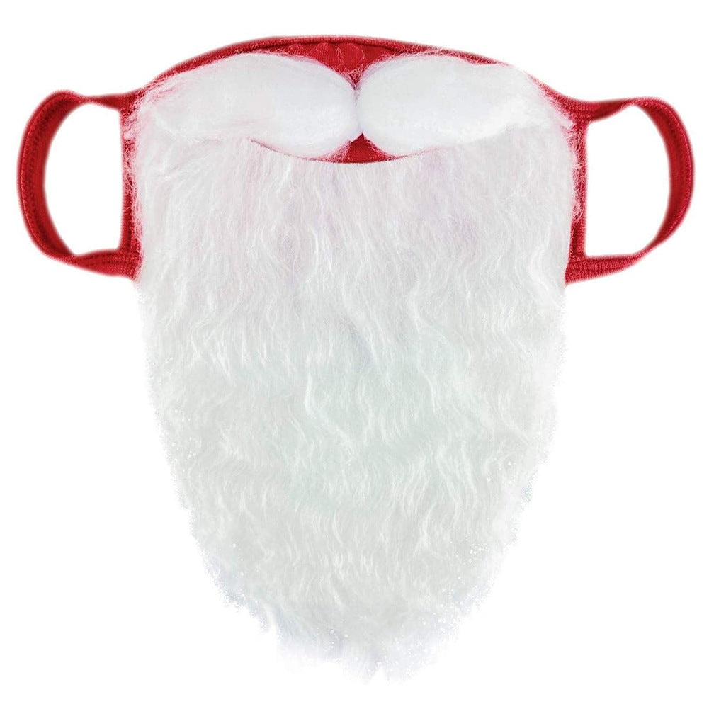 Christmas Decoration Funny White Santa Beard Mask