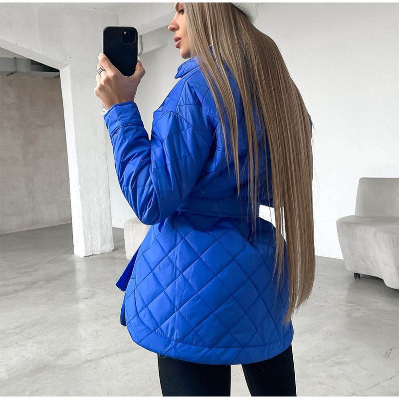 Winter Casual Lace-Up Cardigan Jacket For Women