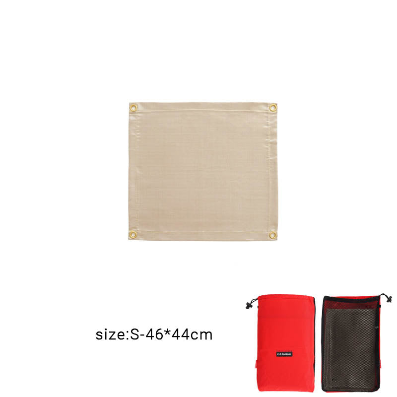Outdoor Camping Fireproof Cloth Picnic Barbecue Heat Insulation Pad