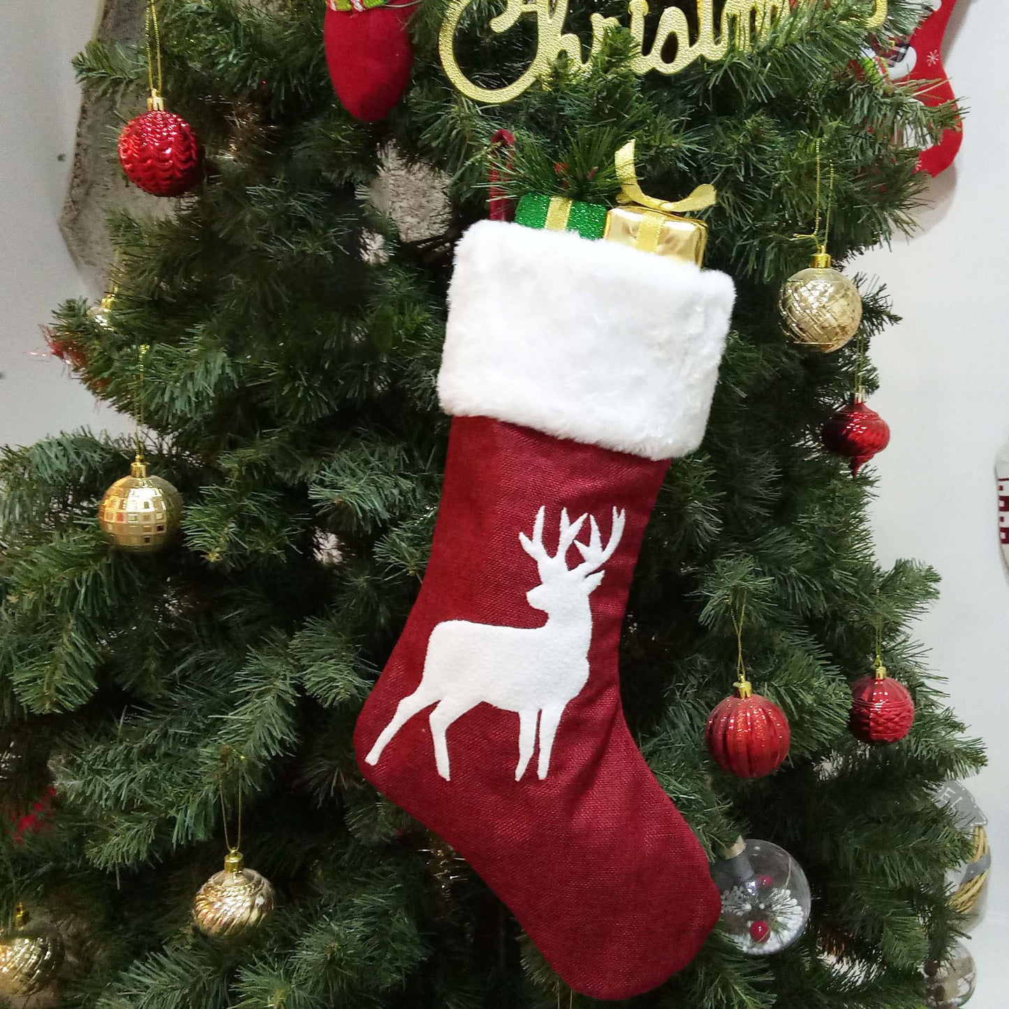 Christmas Decoration Christmas Socks hanging Gift Bag