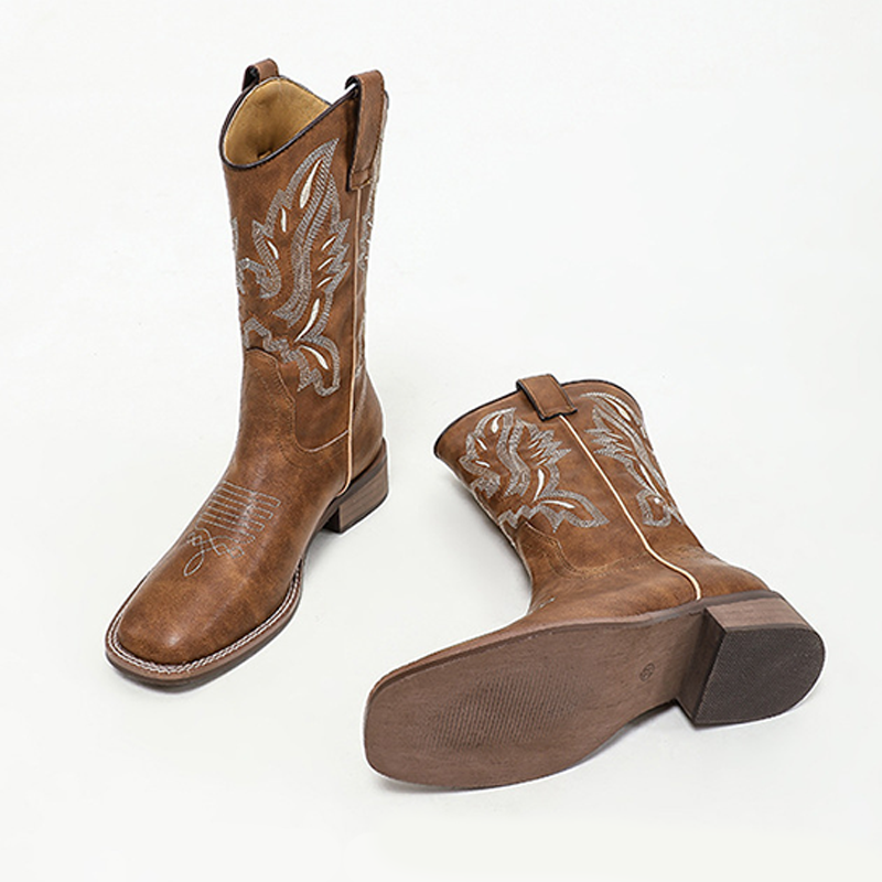 Women's Western Vintage Style Embroidered Boots
