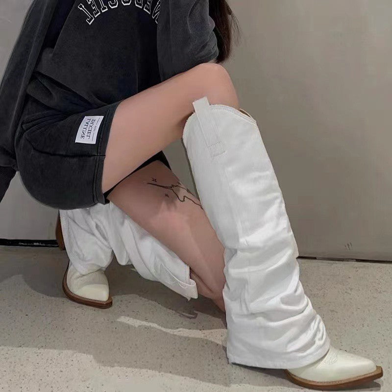 2022 Denim Modern Y2K Tall Boots For Women