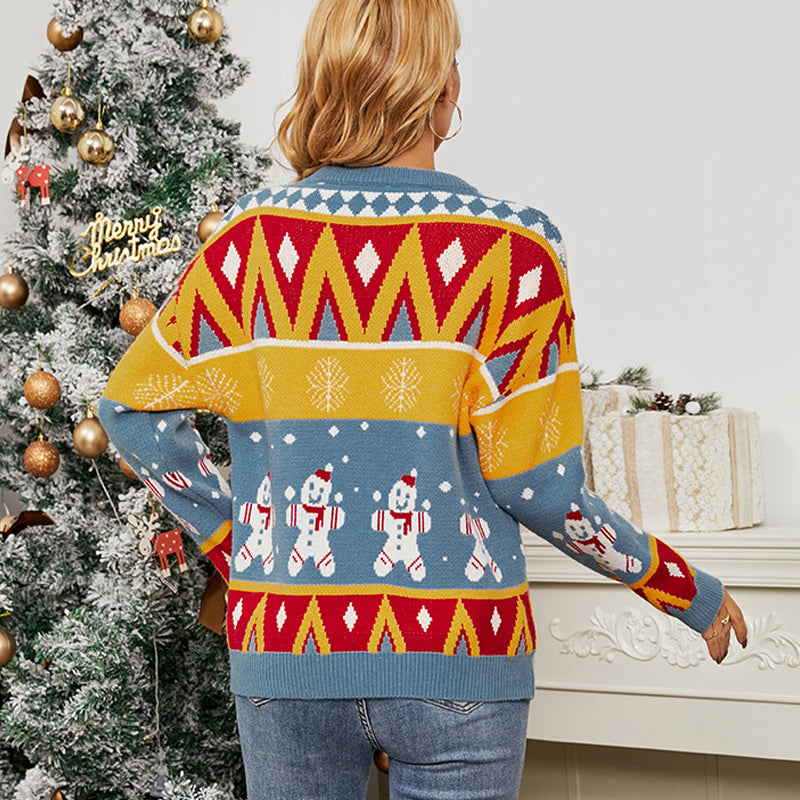 Christmas Family Gathering Festive Snowman Sweater
