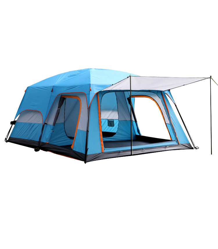Outdoor High-end Camping Tent With Two Bedrooms And One Living Room/5-8 persons