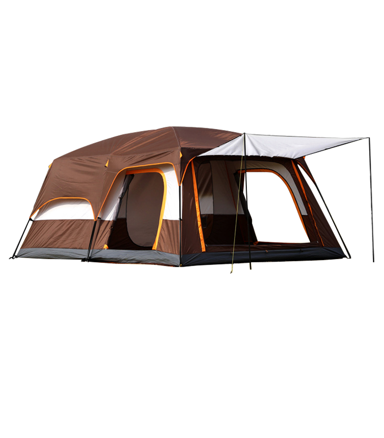 Outdoor High-end Camping Tent With Two Bedrooms And One Living Room/5-8 persons