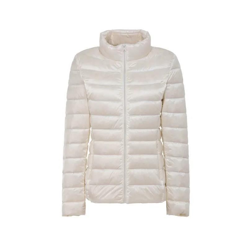 Women's Light Weight Multicolor Stand up Collar Down Jacket