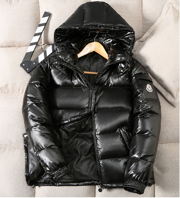 Men's Shiny Down Jacket Thin And Thick Unisex Jacket