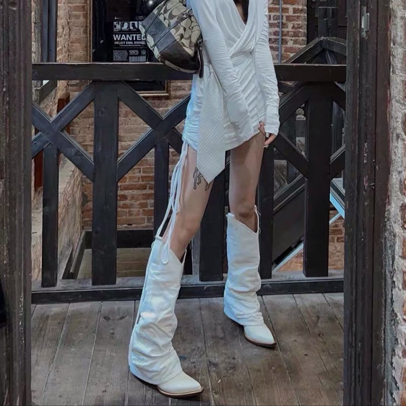 2022 Denim Modern Y2K Tall Boots For Women