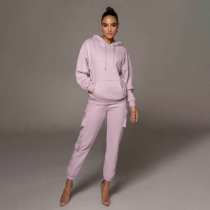 Sweatshirt And Track Pants Set For Women