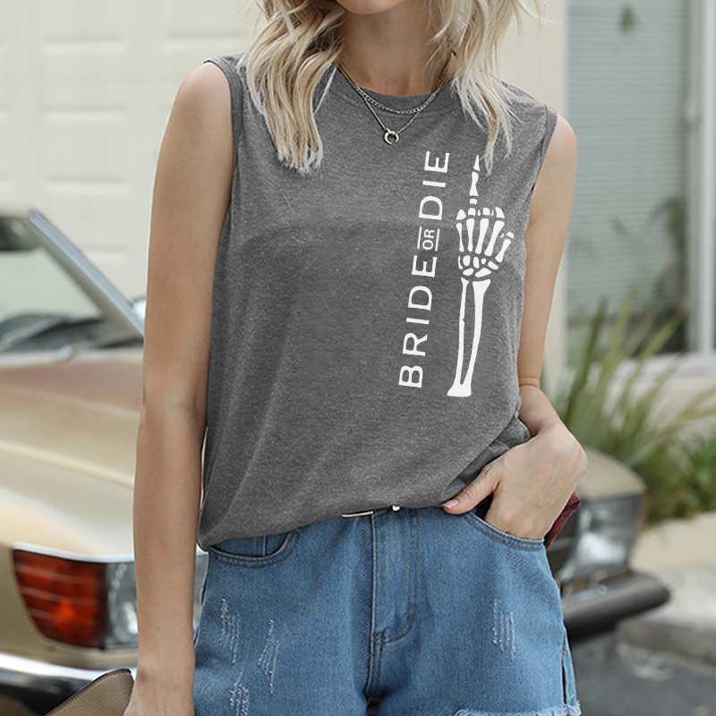 Bride or Die Goth Bachelorette Gift Tank