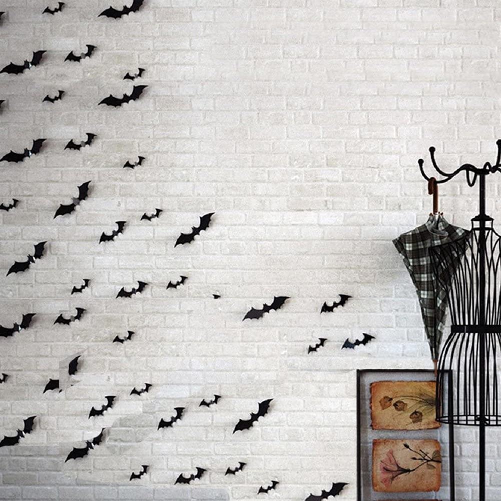 Halloween Party Supplies PVC 3D Decorative Scary Bats Wall Decal Wall Sticker