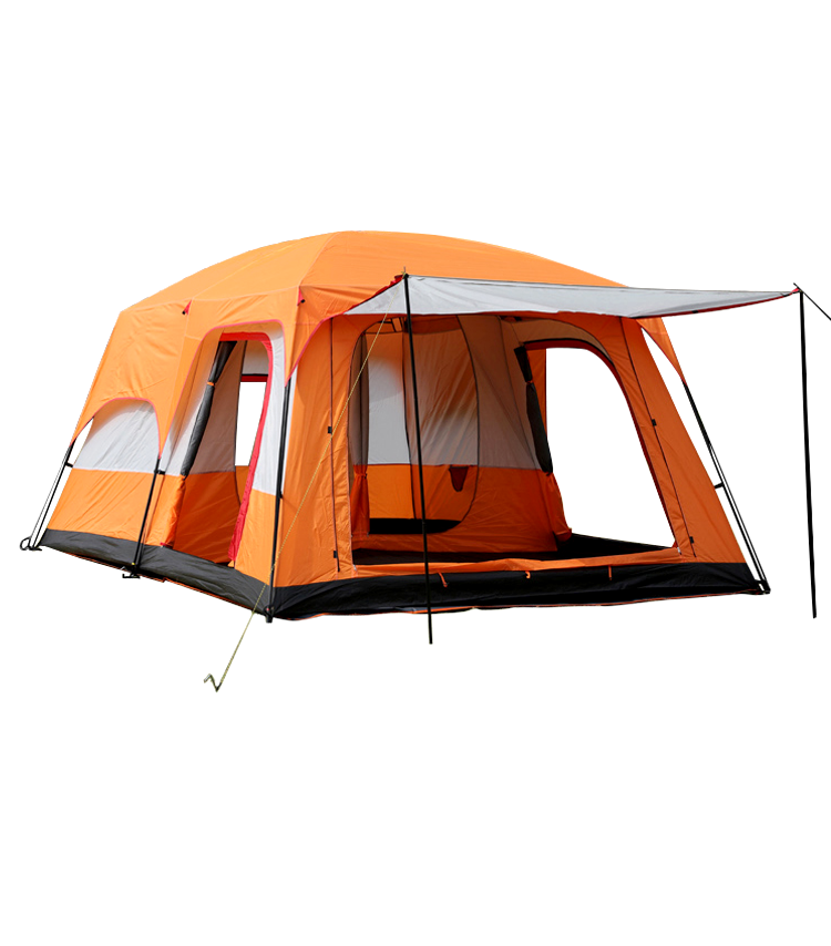 Outdoor High-end Camping Tent With Two Bedrooms And One Living Room/5-8 persons