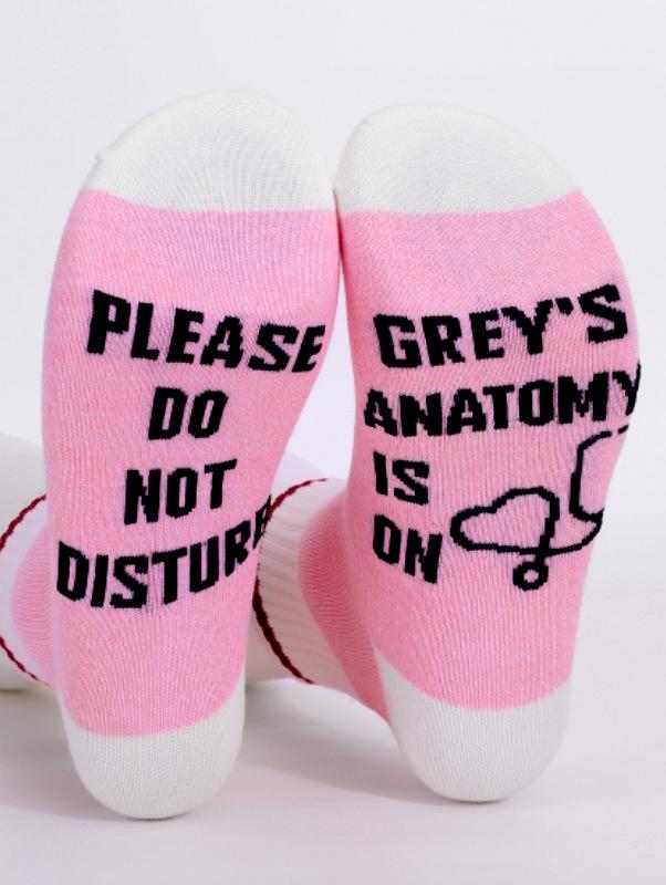 Please Do Not Disturb Grey's Anatomy Is On Funny Socks