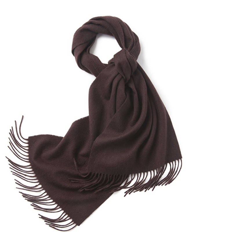 Unisex LambSwool Scarf Pure Color Winter Extra Length Scarf