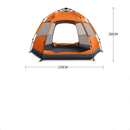 Outdoor Camping Hexagonal Tent Automatic Quick Opening Rain Proof Tent