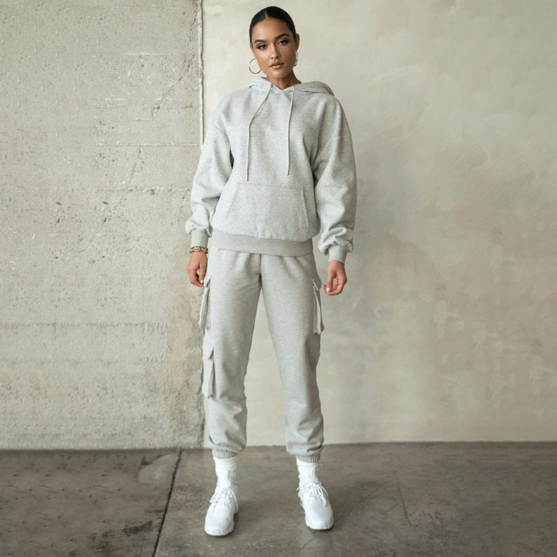 Sweatshirt And Track Pants Set For Women