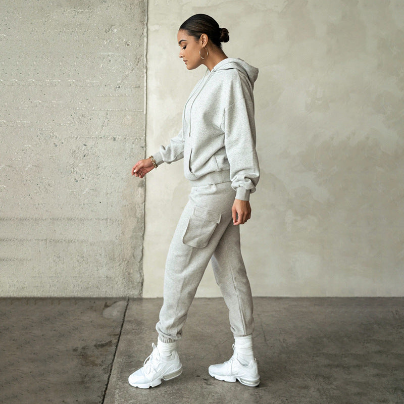 Sweatshirt And Track Pants Set For Women