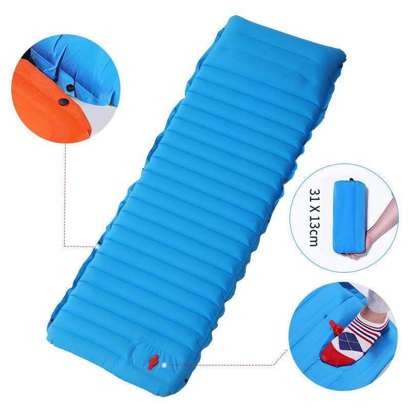 Outdoor Inflatable Bed Camping Picnic Foot Type Automatic Inflatable Mattress
