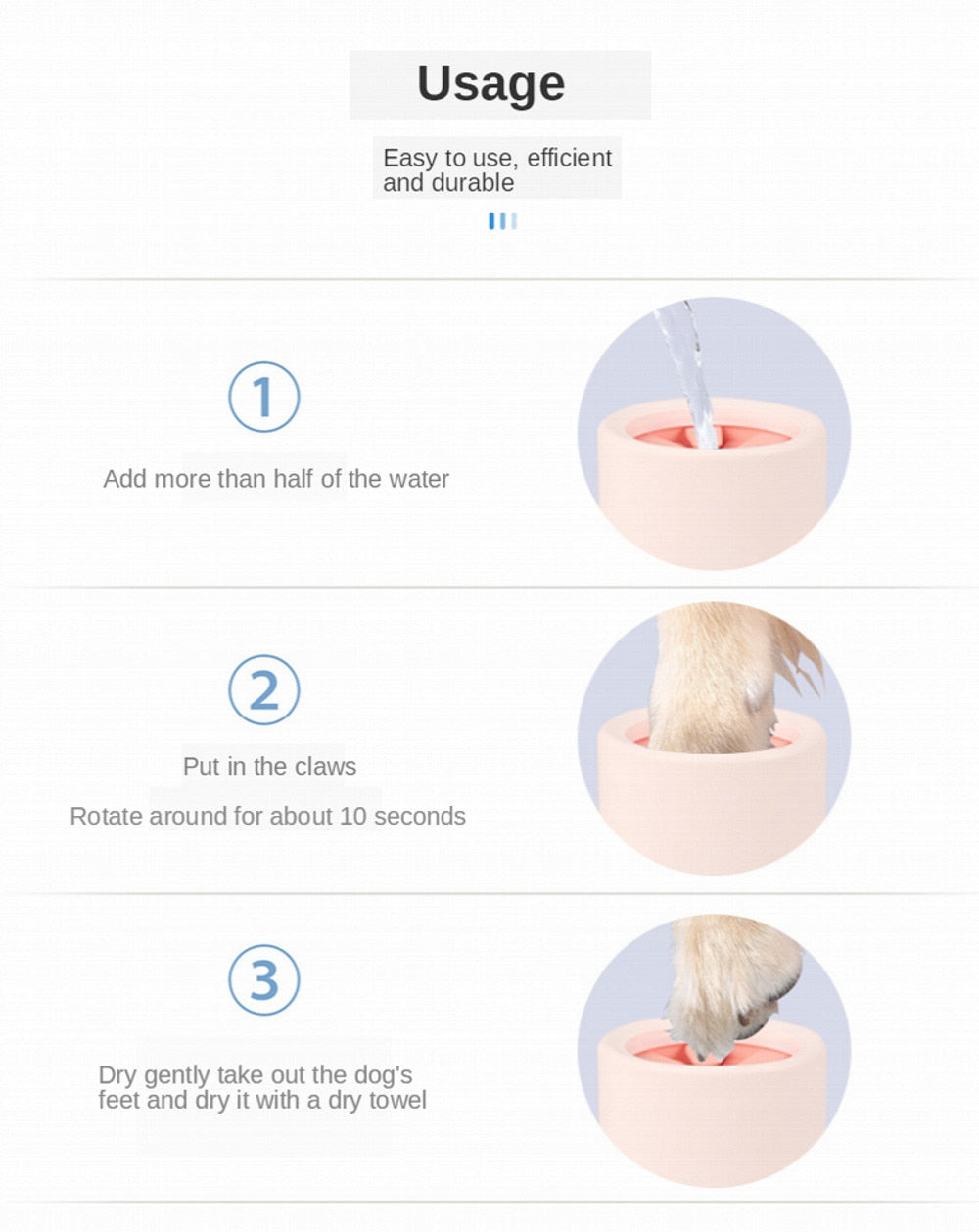 Pet Foot Cleaner Soft Silicone Foot Wash Cup