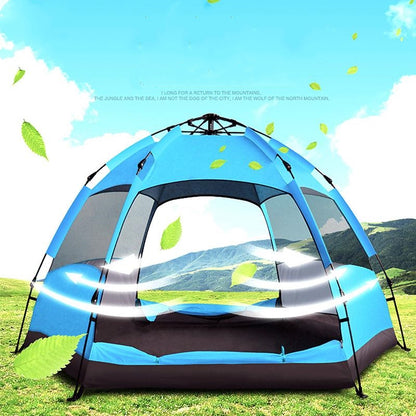 Outdoor Camping Hexagonal Tent Automatic Quick Opening Rain Proof Tent