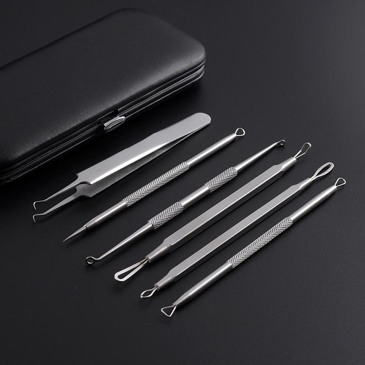 6 Pcs Blackhead Remover Comedone Extractor Tool Acne Removal Tool