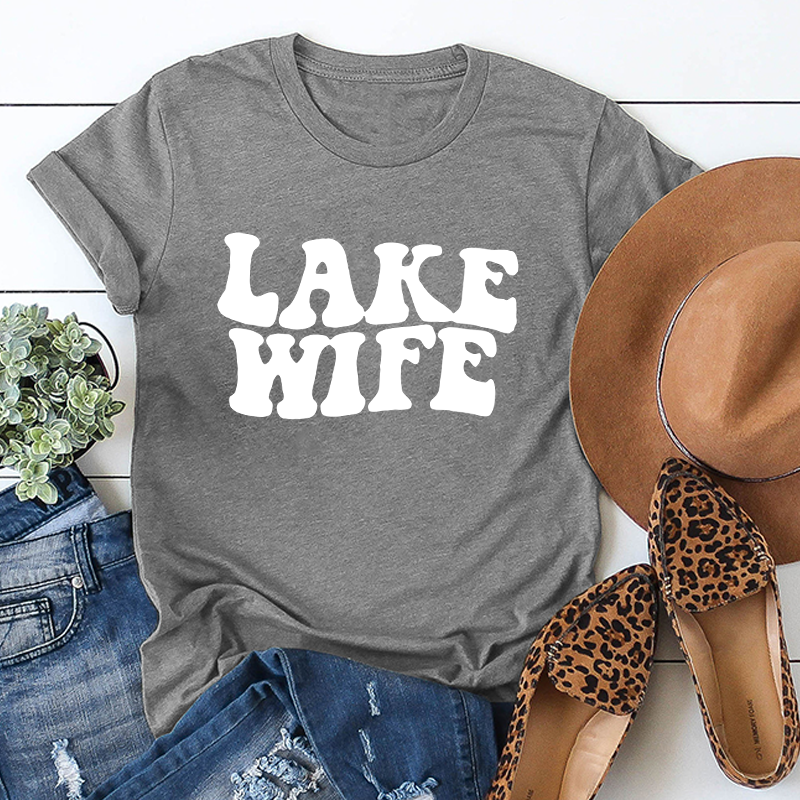 LAKE WIFE Casual Bachelorette Party T-Shirt