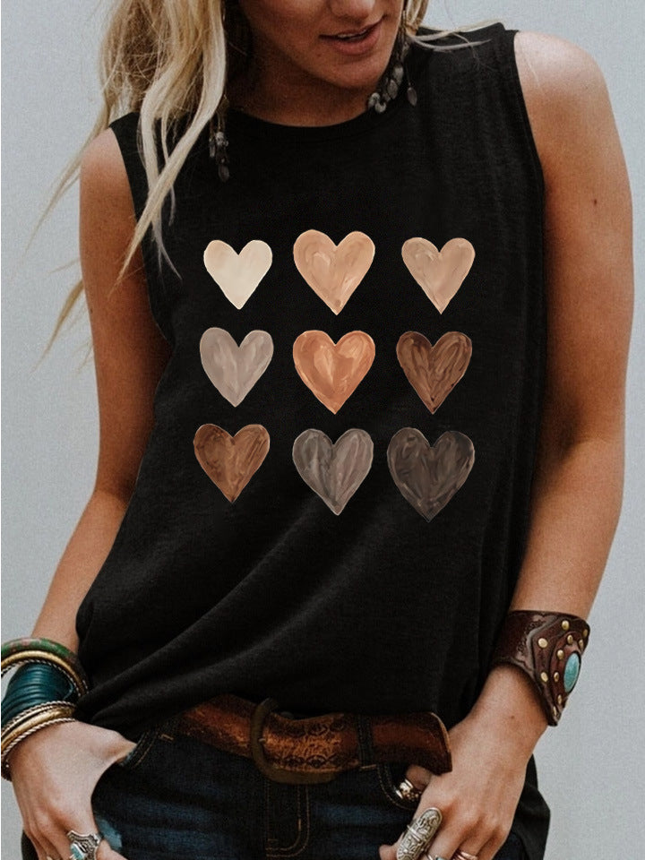 Women's Shirt Be Kind Heart Tank Top