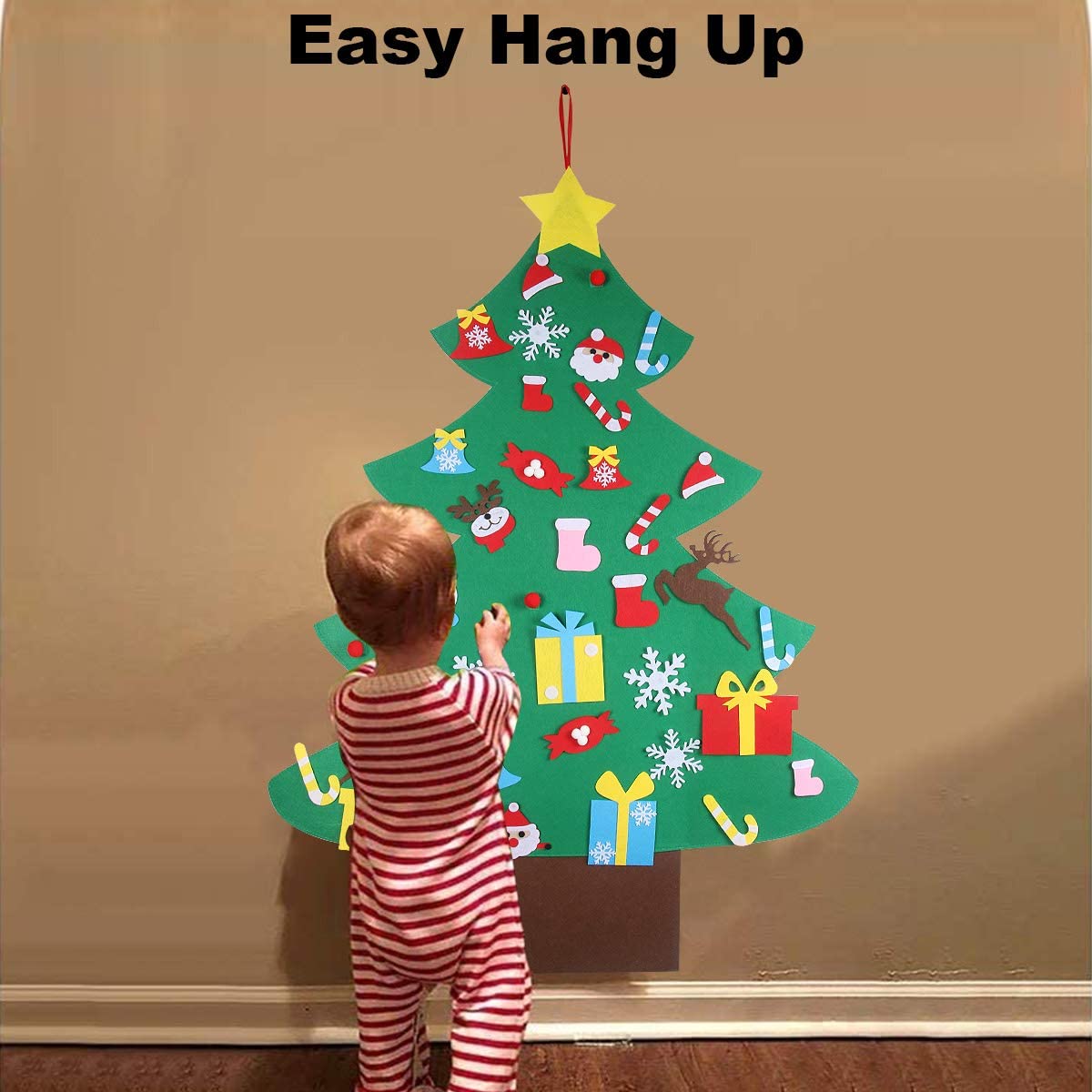 Children's DIY Felt Christmas Tree Set Wall-mounted Decorations