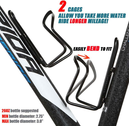 Bicycle Alloy Lightweight Water Bottle Rack Bracket (2 pieces)