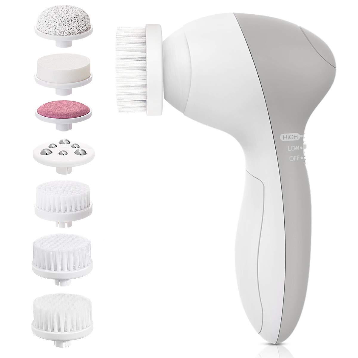7 In 1 Facial Brush Waterproof Facial Cleansing Brush Set