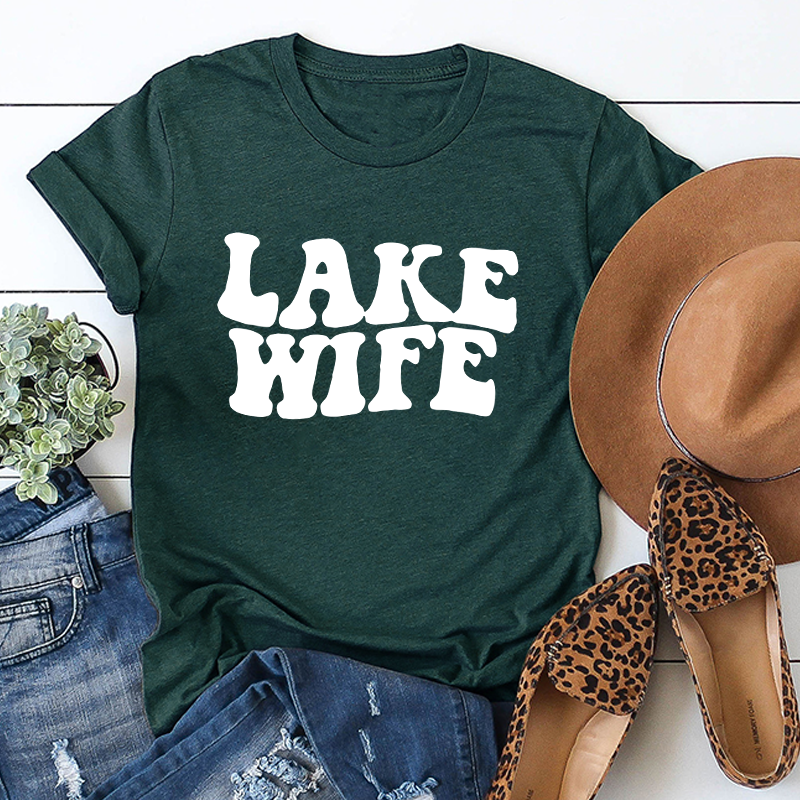 LAKE WIFE Casual Bachelorette Party T-Shirt
