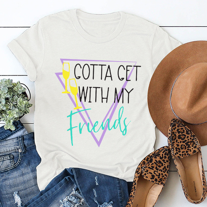 Women's Solid Color Short Sleeve Bachelorette Party T-Shirt