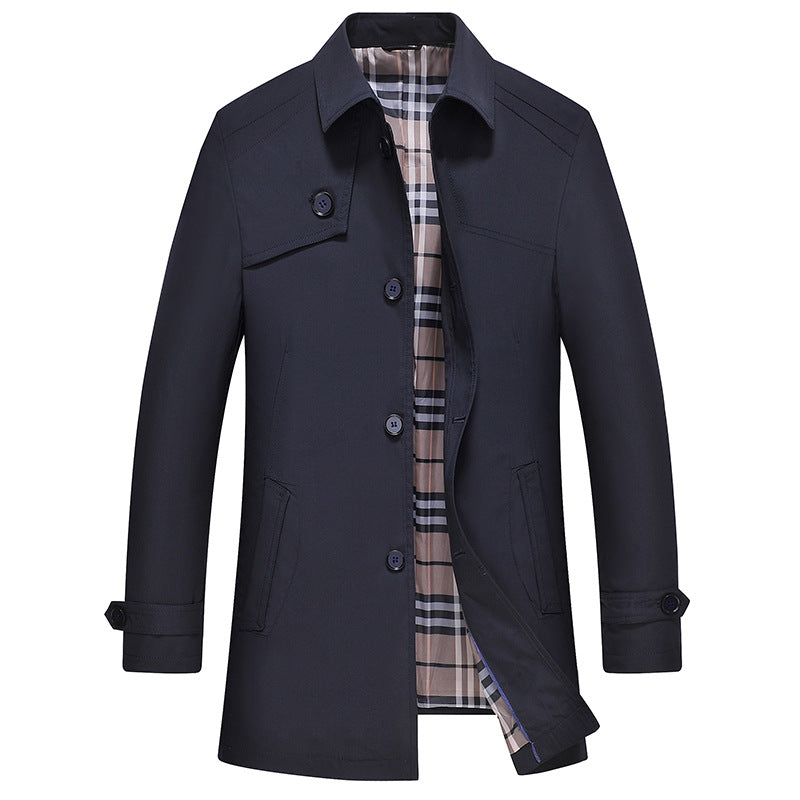 Men's Business Casual Plaid Jacket