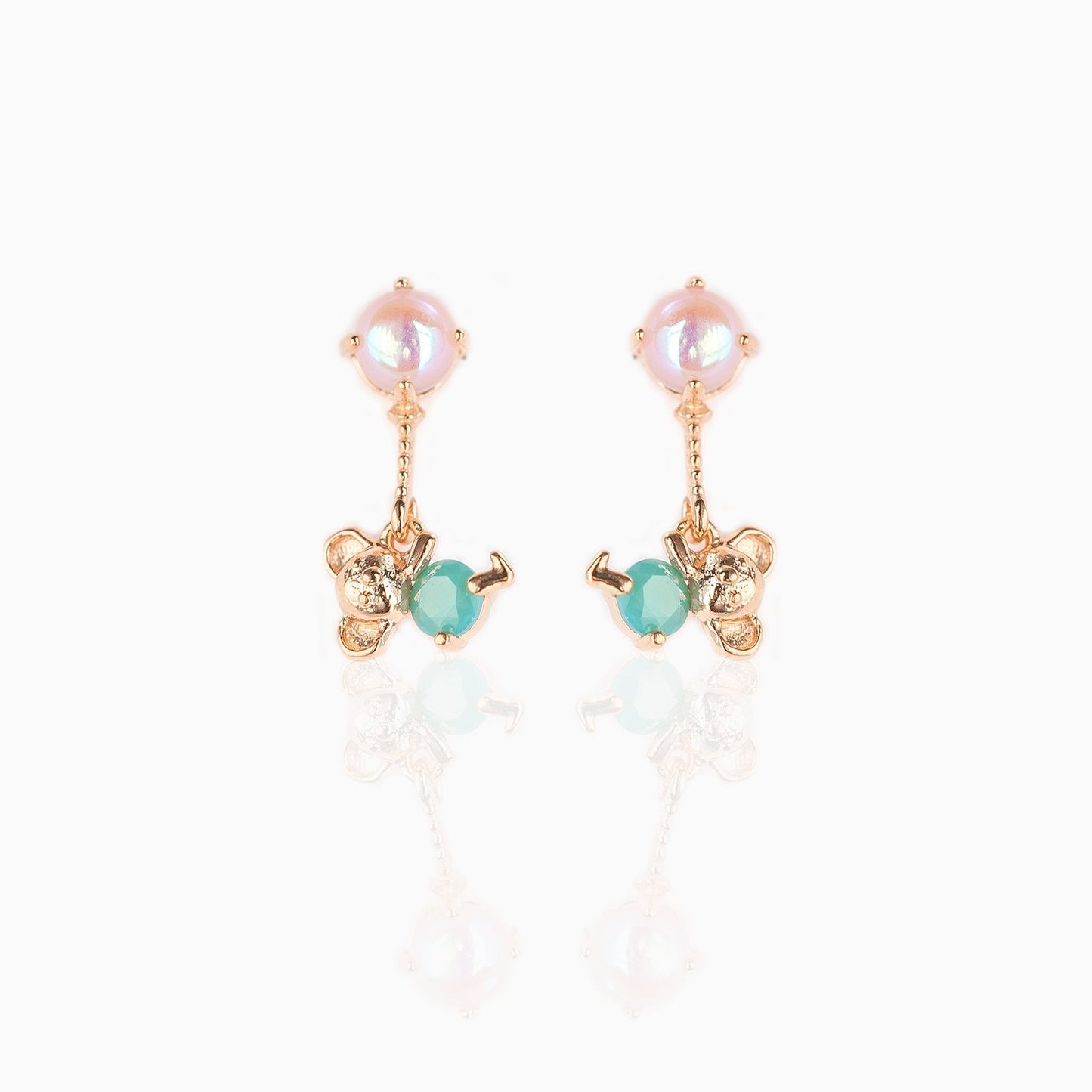 18k Gold Plated Earring Koala Kiss Earrings
