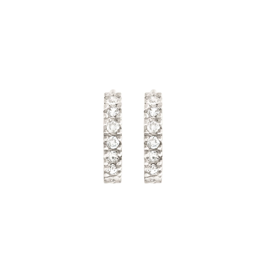 18k Gold Plated Earring Cubic Mini Hoops