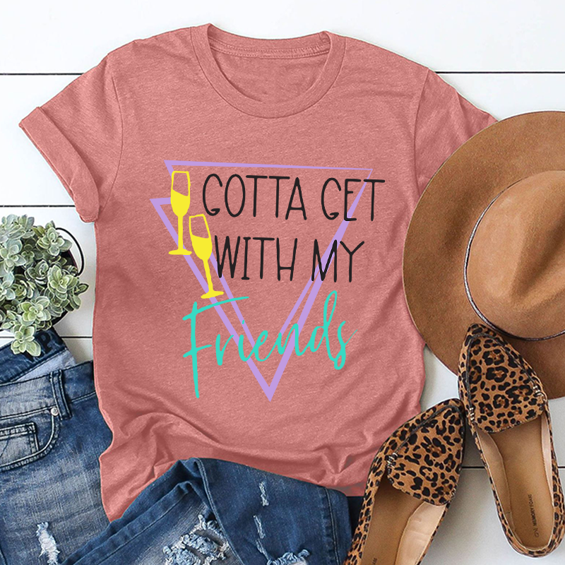 Women's Solid Color Short Sleeve Bachelorette Party T-Shirt