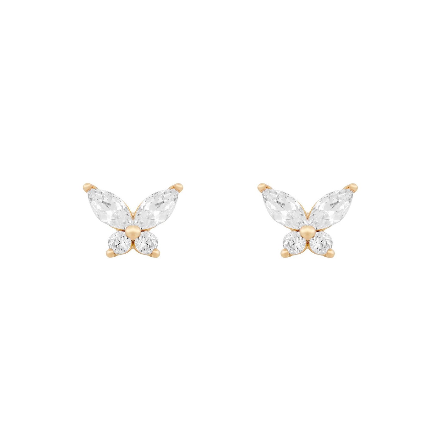 18k Gold Plated Ear Studs Mari Studs