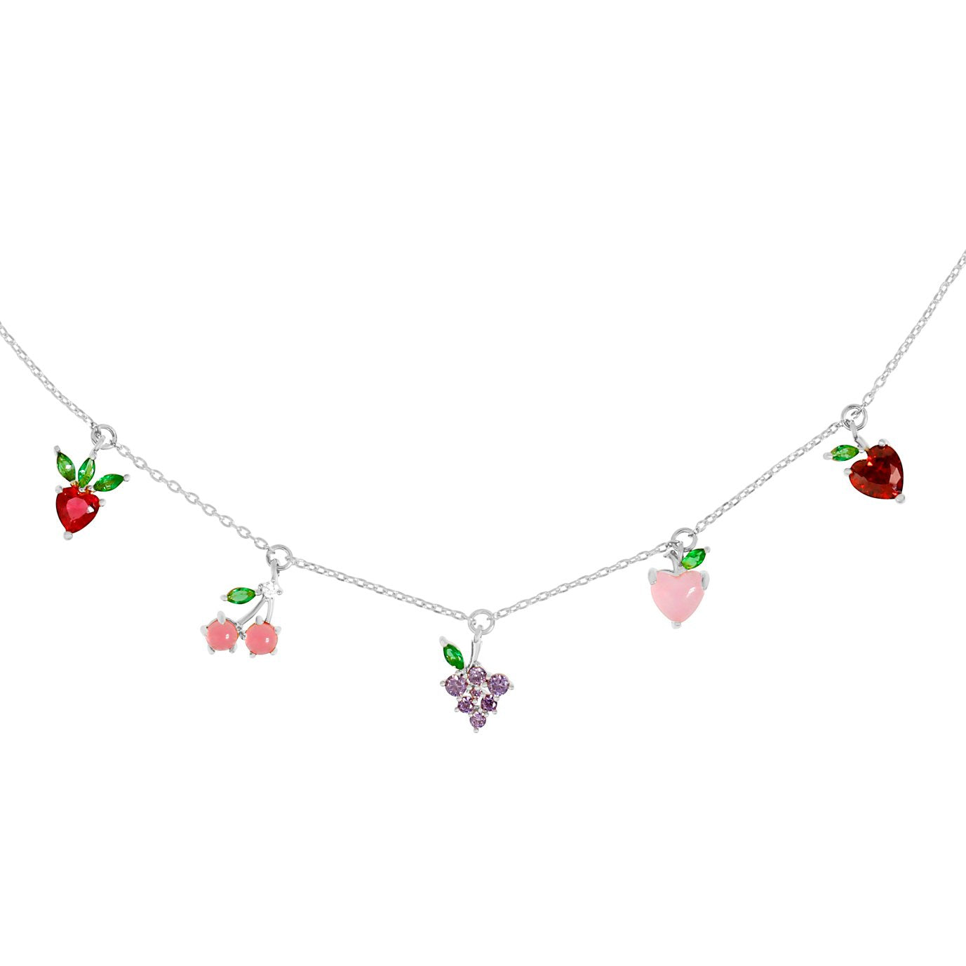18k Gold Plated Necklace Fruit Basket Exquisite Choker