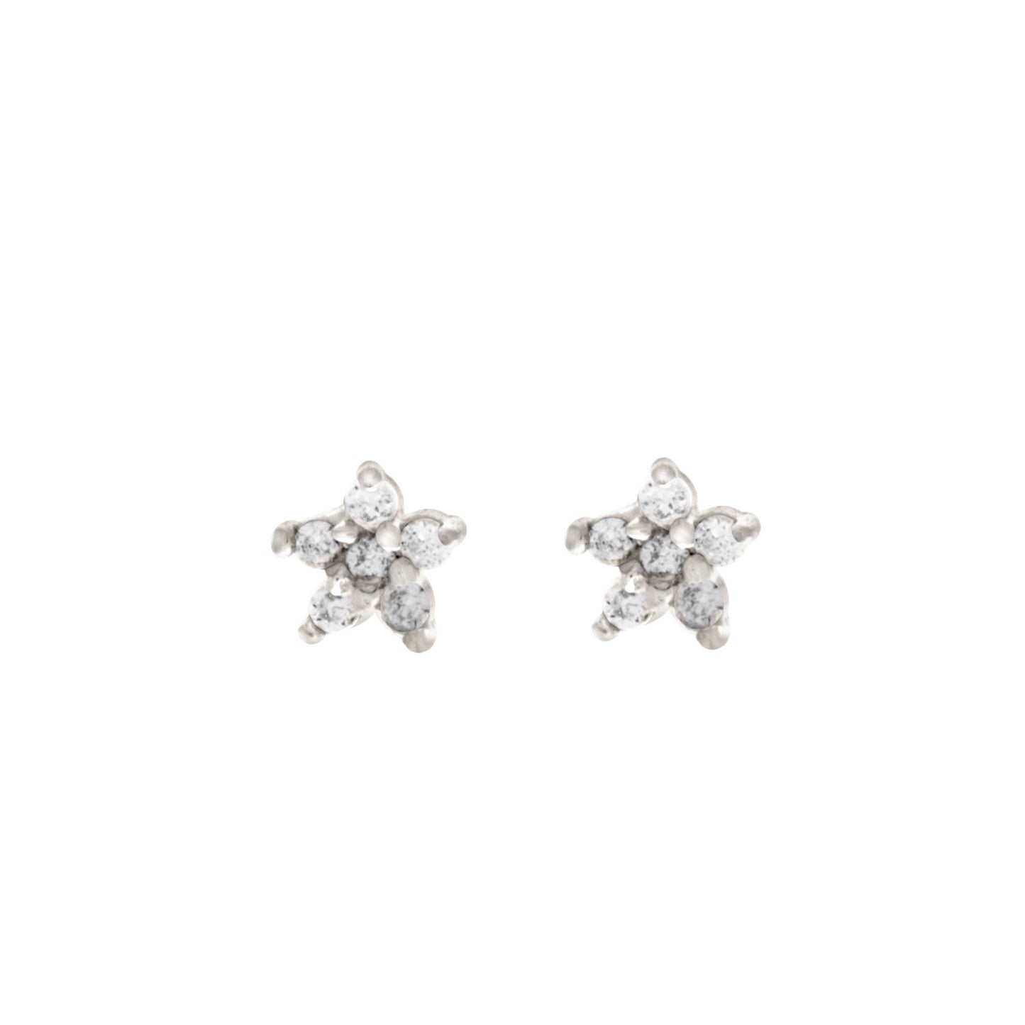 18k Gold Plated Ear Studs Teeny Tiny Star Studs