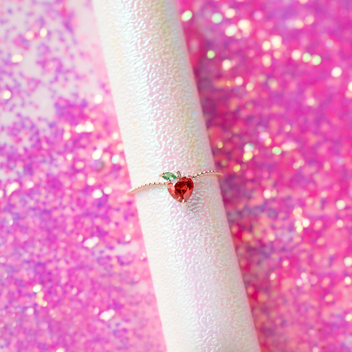 18k Gold Plated Exquisite Ring Apple Ring
