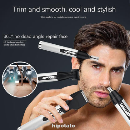 4 In 1 Men's Electric Razor Multifunctional Ear Hair Electric Trimmer Set