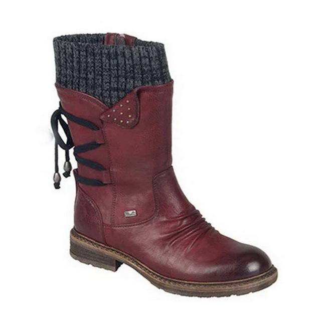 Women Boots Winter Autumn Girls Flat Heel Boot Snow Boots