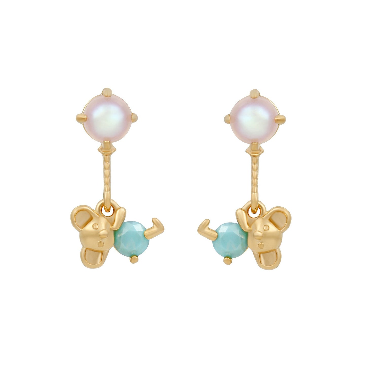18k Gold Plated Earring Koala Kiss Earrings