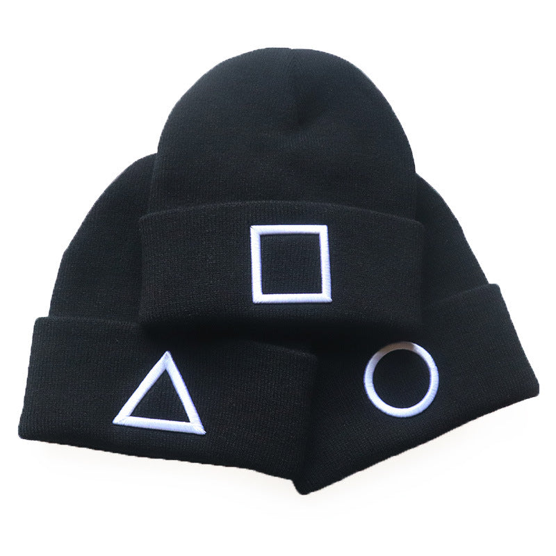 Game Embroidery Knitted Hat Warm Hat